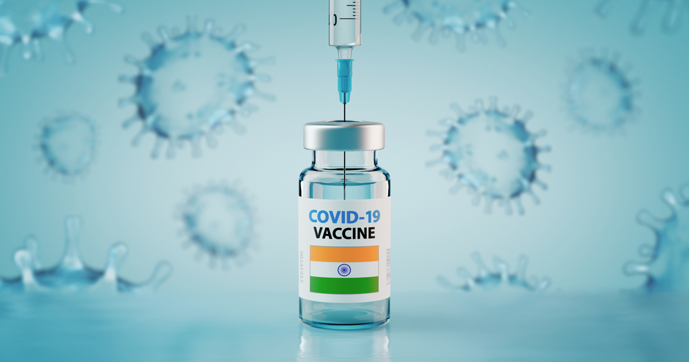 Covid-19,Coronavirus,Vaccine,And,Syringe,With,Flag,Of,India,Concept